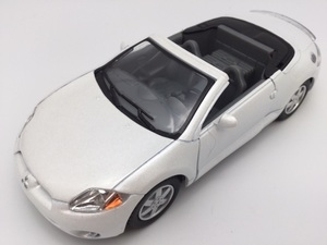 1台売り　パールホワイト　1/36 三菱　エクリプス　スパイダー　2007年モデル　4代目　ミニカー　MITSUBISHI オープンカー