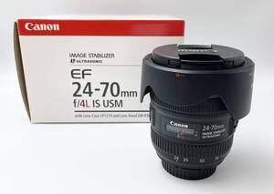 ☆カメラレンズ☆ ◆美品◆　Canon　キャノン　ZOOM　LENS　EF　24-70mm　1:4　F4　L　IS　USM