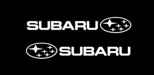 SUBARUマーク＋SUBARU（左右）切り文字ステッカー 30cm　2枚