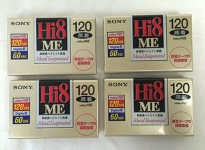 ☆☆SONY ソニー　8mm ビデオカセット 120分 60分 Hi8/Digital8 高画質ハイエイト蒸着　E6-120HME4　4個セット☆未開封品