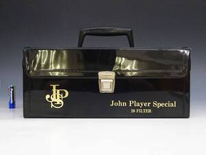 ◆(NS) JPS John Player Special ジョンプレイヤースペシャル カセット収納ケース カセットテープ 32本入 タバコケース 収納箱 昭和レトロ