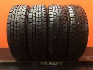 DUNLOP WINTER MAXX WM02 165/65R14 14インチ スタッドレス 4本 21年製 バリ溝 ブーン ソリオ デリカD:2等　(VTJ977)