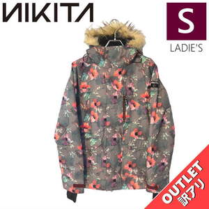 【OUTLET】 NIKITA HAWTHORNE PRINT JKT GRUNGE FLORAL Sサイズ レディース スノーボード スキー ジャケット JACKET アウトレット