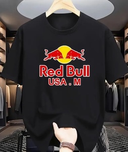 【新品・即決】Red Bull　Tシャツ　#30　L(USサイズ　S)　レッドブル 　ブラック 黒　厚手　ポリエステル　クリックポスト発送可