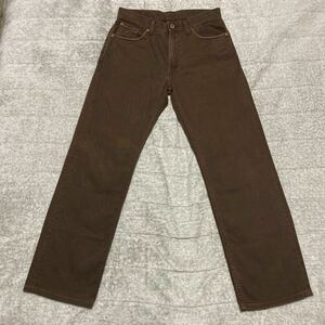 1C LEVIS リーバイス 502 茶 ブラウン STRAIGHT ストレート パンツ 31 格安 502-37