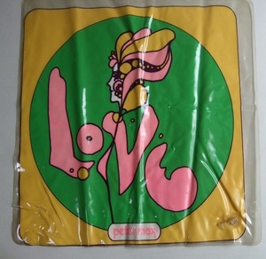 当時物 ビンテージ Peter Max ピーターマックス LOVE ビニール製 エアークッション VINTAGE 60s 70s ディスプレイ インテリア US雑貨 