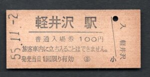 （信越本線）軽井沢駅１００円