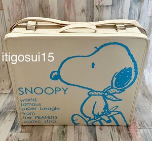 ★レア【未使用】スヌーピー SNOOPY ピーナッツ PEANUTS 旅行バッグ 小物入れ 収納 レトロ 