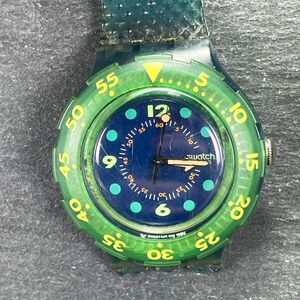 SWATCH スウォッチ SCUBA200 スクーバ200 BLUE MOON SDN100 腕時計 アナログ クオーツ 3針 スケルトン 新品電池交換済み 動作確認済み