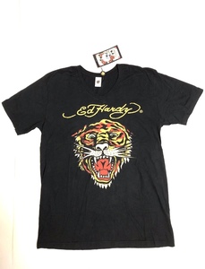 【新品タグ付き、正規品、本物】 Ed Hardy エド ハーディー タイガー Tシャツ トラ 虎 サイズL ブラック