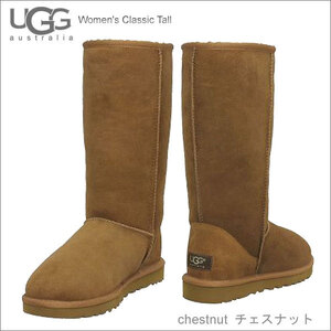 UGG　アグ　レディース　クラッシック　トール　シープスキン　ムートン　ブーツ　チェスナット 5