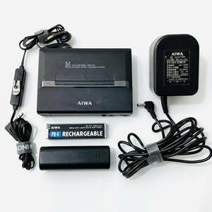 AIWA DSL ステレオカセットプレーヤー HS-P50 アイワ WALKMAN ウォークマン cassette prayer auto reverse ガム電池 電池ケース 