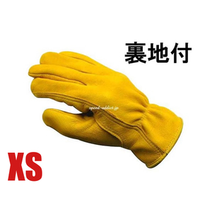 NAPA GLOVE 800TL 裏地付 GOLD XS/ナパグローブ金色ゴールドシンサレートバイク用手袋鹿革本革thinsulate防寒防雨シンプルレザーグローブ