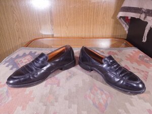 ■USA製■Allen Edmonds■Randolphペニーローファー黒US11D■29cm小窓ロゴ