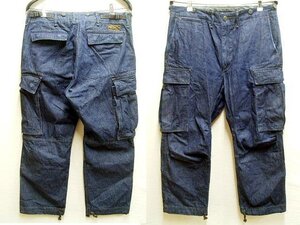 即決[W32]RRL 21AW BEAMS PLUS 別注 Surplus Cargo Pant Denim Rinse デニム ミリタリー カーゴパンツ 軍パン 限定 コラボ ■272