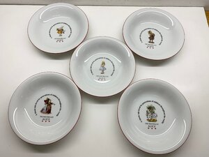 【未使用品】THE MACMILLAN ALICE 不思議の国のアリス カレー＆パスタ皿 5枚セット プレート　直径約20.8cm