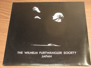 ◆廃盤　日本フルトヴェングラー協会　フルトヴェングラー指揮　ベルリン・フィルハーモニー演奏会1949年6月　2LP　盤質美品