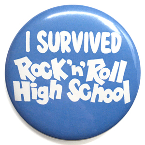 デカ缶バッジ 58mm RAMONES I SURVIVED Rock ’n’ Roll high school ラモーンズ ロックンロールハイスクール Sex Pistols