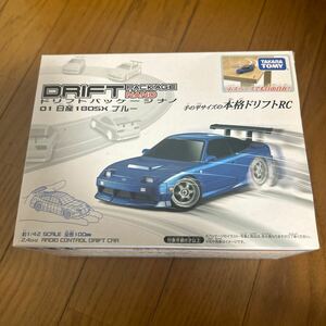 未使用　 タカラトミー ドリフトパッケージナノ 日産180SX ブルー　本格ドリフトRC