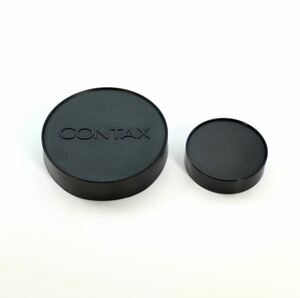 CONTAX コンタックス 75mm カブセ式フロントキャップ （内径：75mm） + レンズリアキャップ