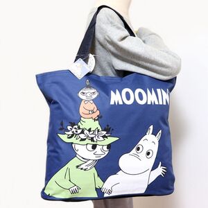 ★ムーミン MOOMIN スナフキン 新品 高品質 BIG 大きい カジュアル ショッピング トート バッグ BAG [1101MBAG-B] 一 六★QWER★