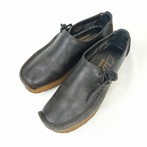 クラークス clarks Wallabees ラバーシューズ UK5 黒 靴 レディース