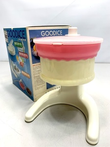 昭和レトロ　かき氷機　手動　グッドアイス　GOODICE　ピンク　ヴィンテージ 6719 08