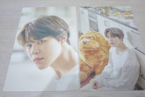 BTS　ポストカード　「JIMIN」　オヌル　展示会　公式　「24/7=Serendipity」　新品　２枚　防弾少年団　ジミン　フォトカード