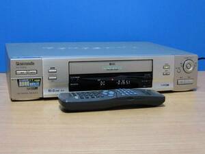 Panasonic★良品 メンテ済 動作良好★高画質 S-VHSビデオデッキ TBC搭載★リモコン&CD取説付★NV-SVB10