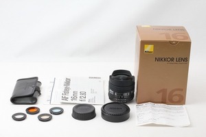 ◆新品同様◆ニコン Nikon AF Fisheye-Nikkor 16mm F2.8D 付属品完備 元箱◇ME45900