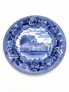 □②希少 レア WEDGWOOD ウェッジウッド ビンテージ 皿 マウントバーノン ホーム オブ ワシントン 1744 Mount Vernon 1900 Home Washington