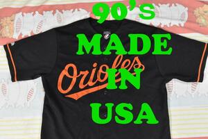 MLB 90’ｓ ベースボールシャツ 12711c USA製 オリオールズ 80