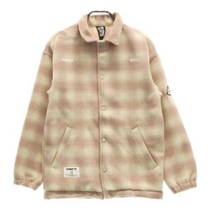 【美品】BILLIONAIRE BOYS CLUB ビリオネアボーイズクラブ コーチジャケッ オンブレチェック ピンク系 S [240001971444] メンズ