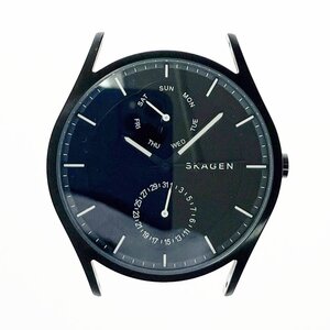 【1円スタート】SKAGEN スカーゲン SKW6265 SS ブラック文字盤 クオーツ メンズ腕時計 ジャンク 348613