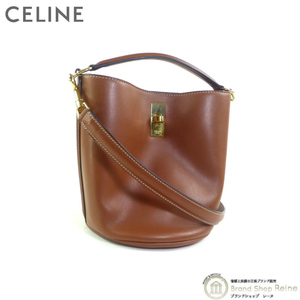 セリーヌ （CELINE） ティーン バケット 16 セーズ 2way ショルダー ハンド バッグ 19757 TAN（新品同様）中古