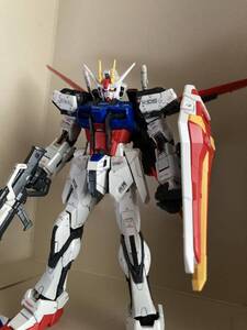 RG エールストライクガンダム ＋RGスカイグラスパーセット、素組完成品