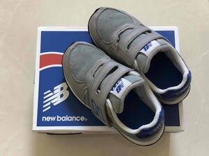 中古■送料無料■new balance■KV377　GB■キッズ スニーカー◆ニューバランス 16.5ｃｍ グレー運動靴