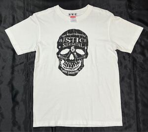 ★美品★ 児島デニム ハイロック 半袖Tシャツ ドクロ プリント NO.７６１