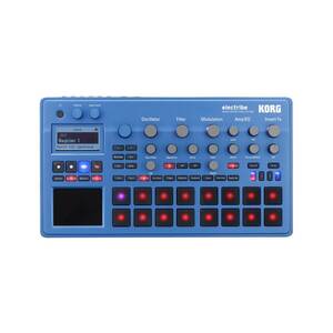 【中古】KORG シンセサイザー シーケンサー electribe2 BL エレクトライブ2 メタリックブルー ダンスミュージック 音楽制作 ライブ