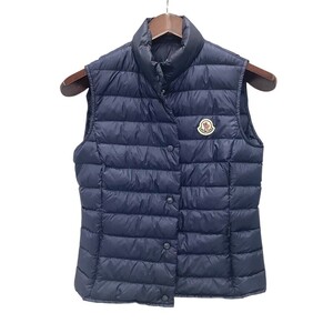 モンクレール MONCLER LIANE GILET リアーネ ダウンベスト ベスト サイズ0 ネイビー 2017年 【中古】MK-424