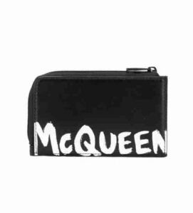 正規新品 20SS ALEXANDER McQUEEN アレキサンダーマックイーン グラフィティ ロゴ レザー コインケース カードケース 小銭入れ 財布