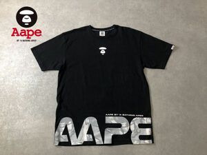 Aape●XLサイズ●ベイプカモロゴプリント Tシャツ 猿顔●A BATHING APE●エイプ