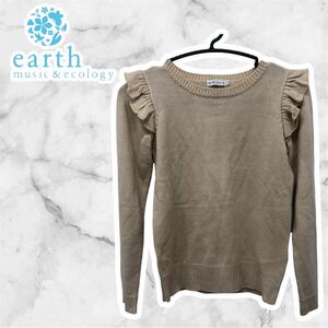 earth music & ecology ニット ベージュ T42