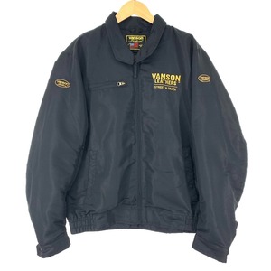 $$ VANSON バンソン メンズ ジャケット SIZE L 秋冬物 VS19106S ブラック やや傷や汚れあり