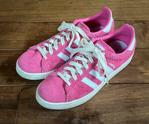 レアカラー◆adidas アディダス◆CAMPUS SUEDE キャンパス スエード◆PINK ピンク 毛足の長いスエード◆本革◆27cm◆極美品