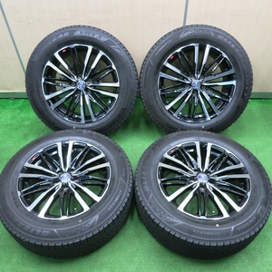 [送料無料]バリ溝 22年 綺麗 9.5分★スタッドレス 235/60R18 ブリヂストン ブリザック VRX3 SMACK ENKEI AME PCD114.3/5H★4111306TNス