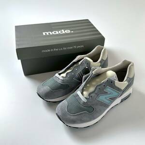 国内正規品 New Balance M1400SB STEEL BLUE USA製 US9 27cm 新品 NB グレー スウェード アメリカ米国製 Made In The USA スニーカー 2021