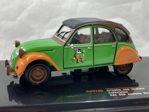 イクソ 1/43 シトロエン 2CV 1984 グリーン/オレンジ (ixo) 新品