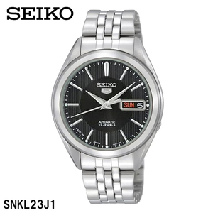 SEIKO5 セイコー5 SNKL23J1 メンズ 腕時計 BOX付属 自動巻き 機械式 オートマチック シルバー ブラック 文字盤 日本製 ジャパン