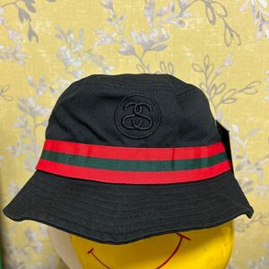 新品 未使用 STUSSY バケットハット 帽子 ステューシー 逆シェリーライン